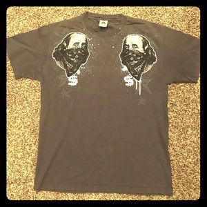 Benjamin Franklin with bandana $$$ shirt - Large